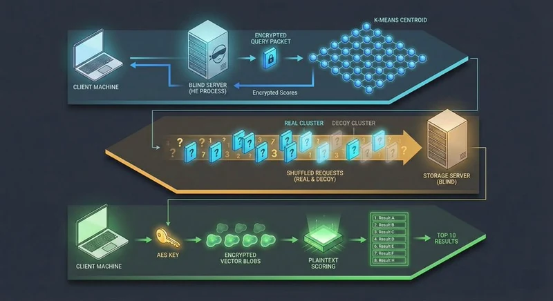 Three-layer architecture diagram